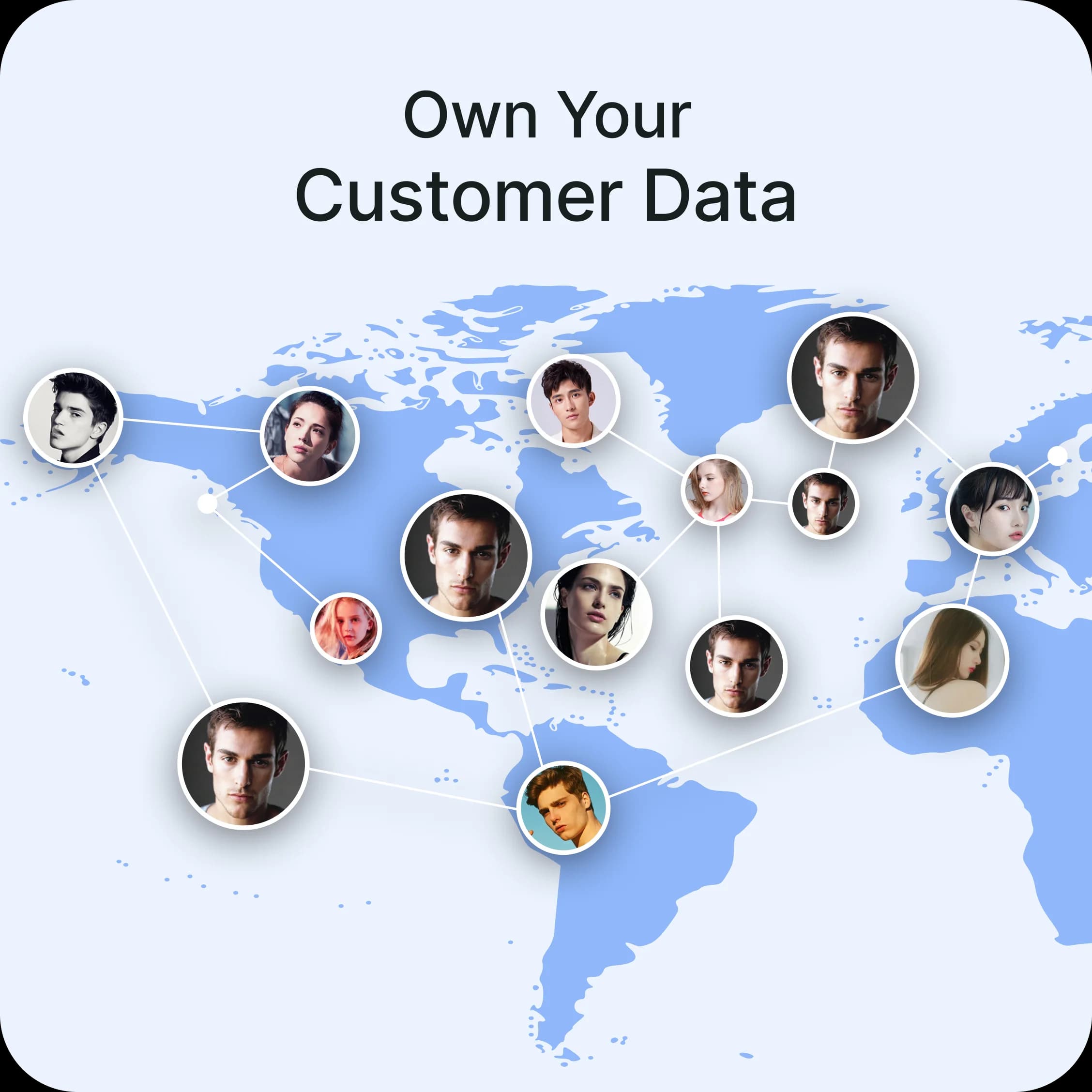 Global map showing connected customer data ownership network | TryzenSolution.com